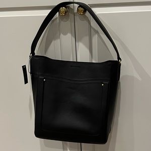 COLE HAAN NWT Esme Bucket Purse, Black